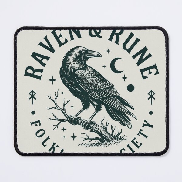 Item preview, Raven and Rune Folklore Society Vintage Nordic Bird Design designed and sold by Brennankells32.