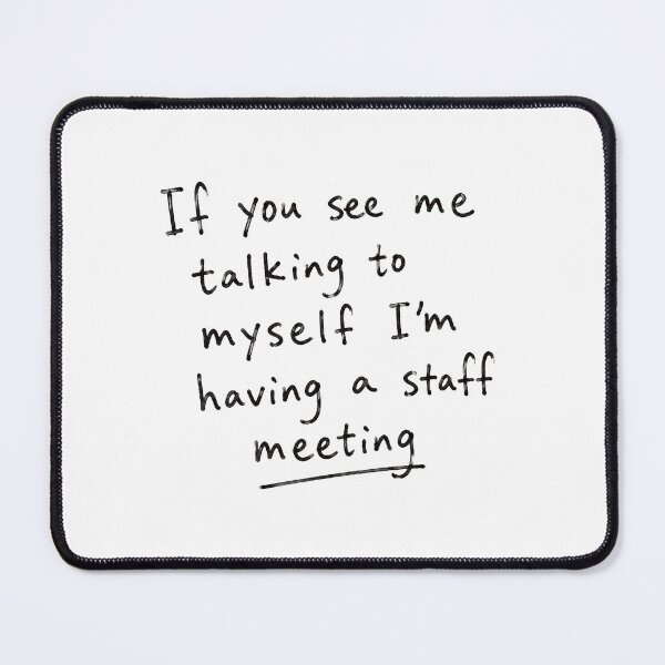Item preview, Funny Handwritten Self Meeting Quote designed and sold by HoloHugDesigns.