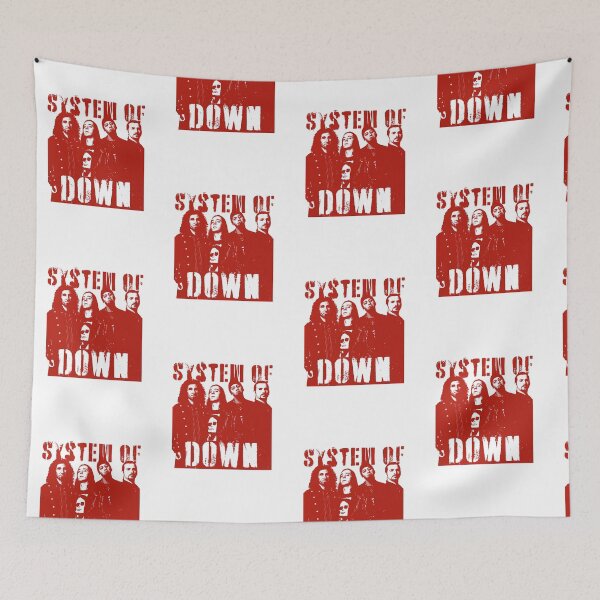 Item preview, System Of A Down Red Band Photo Retro Heavy Metal designed and sold by Balggonech.