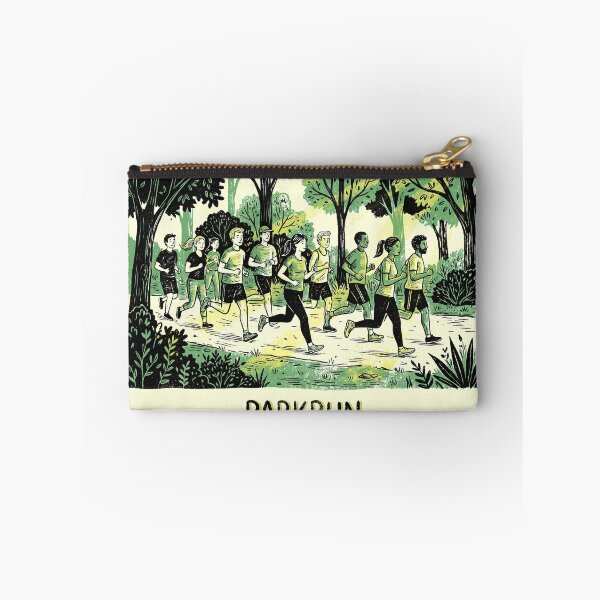Item preview, Parkrun Community Group Runners Nature Trail 5k Illustration designed and sold by KiwiRider.