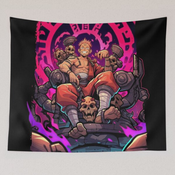 Item preview, Sukuna on Cursed Throne designed and sold by PRINTATSTUDIO.