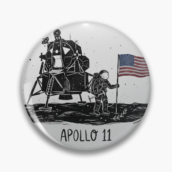 Item preview, Apollo 11 Moon Geology Landing Astronaut Ink Engraving designed and sold by KiwiRider.