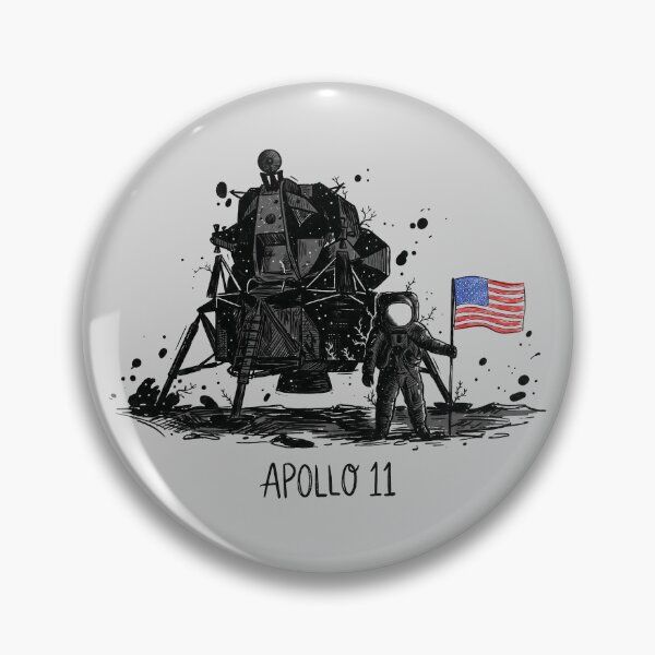 Artikelvorschau, Apollo 11 Mondlandung Mondlandefähre – Tuschskizze entworfen und verkauft von KiwiRider.