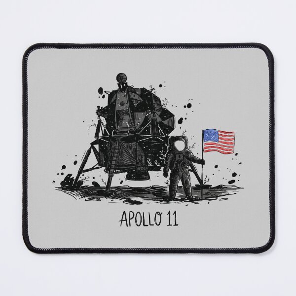 Item preview, Apollo 11 Moon Landing Lunar Module Ink Sketch Art designed and sold by KiwiRider.
