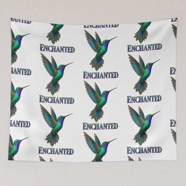 Item preview, Enchanted Jeweled Hummingbird in Emerald and Blue designed and sold by RoPrincess.