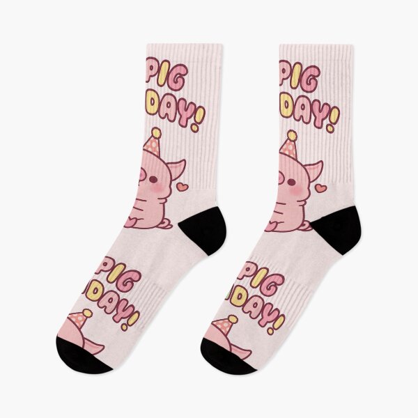 Item preview, Cute Pig With Birthday Cake Happig Birthday Pun designed and sold by rustydoodle.