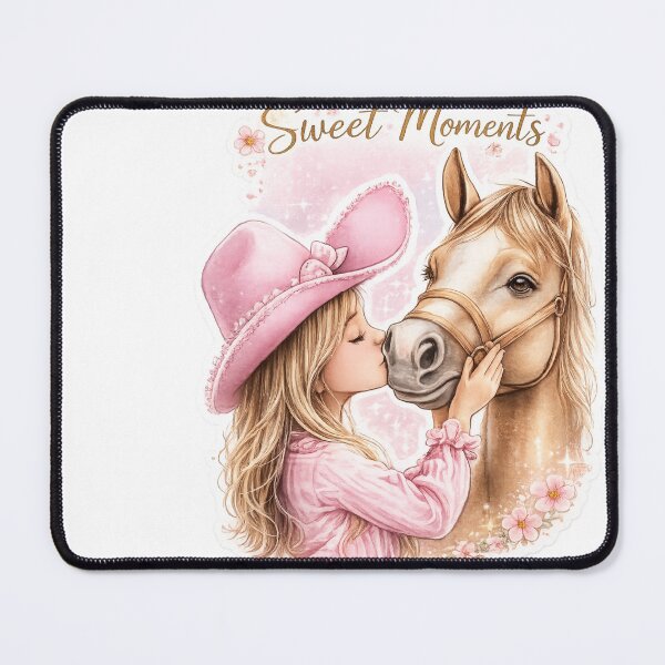 Item preview, Sweet Moments – Girl & Horse Love Die-Cut Sticker | Cute Cowgirl Aesthetic PNG designed and sold by Arts121.