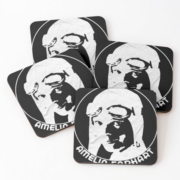 Item preview, Amelia Earhart 20Th Century Icon White Print designed and sold by Raaziya.