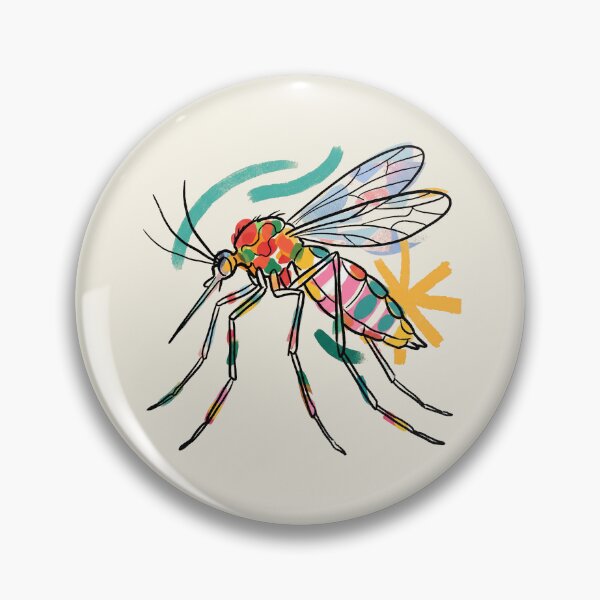 Item preview, Abstract Mosquito Aesthetic Colorful Insect Paint Stroke Art designed and sold by KiwiRider.