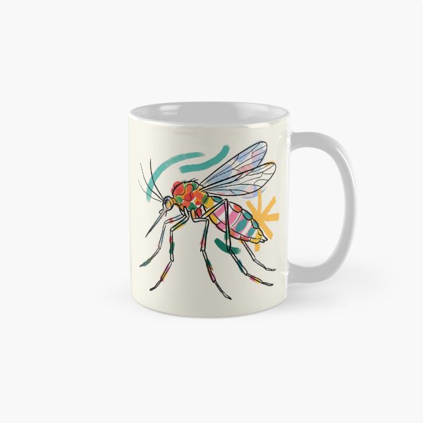 Item preview, Abstract Mosquito Aesthetic Colorful Insect Paint Stroke Art designed and sold by KiwiRider.