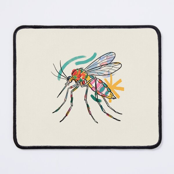 Item preview, Abstract Mosquito Aesthetic Colorful Insect Paint Stroke Art designed and sold by KiwiRider.