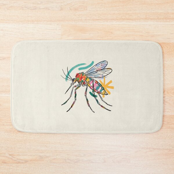 Item preview, Abstract Mosquito Aesthetic Colorful Insect Paint Stroke Art designed and sold by KiwiRider.