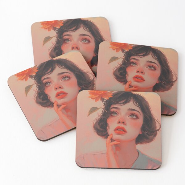 Item preview, portrait of flora girl designed and sold by aliraweb.
