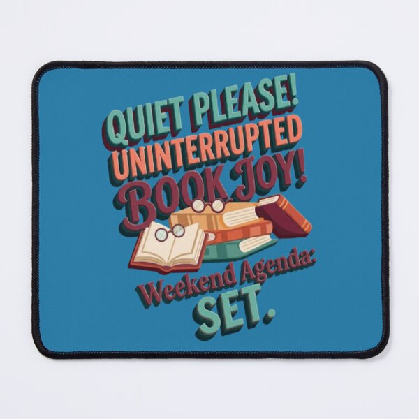 Item preview, Quiet Please Uninterrupted Book Joy Reading Weekend Retro Design designed and sold by My-Hoodies.