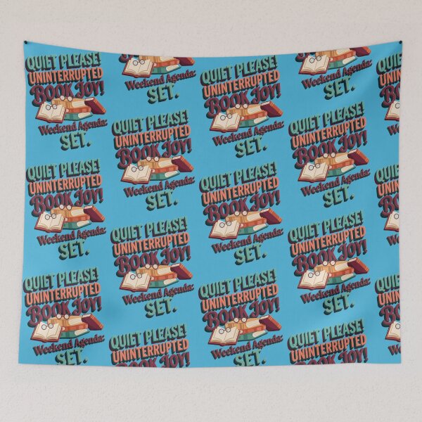 Item preview, Quiet Please Uninterrupted Book Joy Reading Weekend Retro Design designed and sold by My-Hoodies.