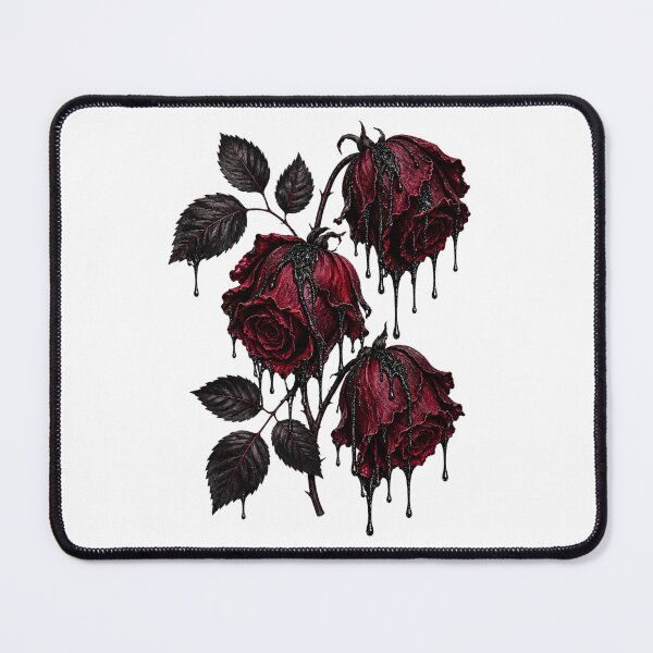 Item preview, Bleeding Gothic Roses Dark Floral Aesthetic Crimson Black Rose Botanical Art designed and sold by RoPrincess.