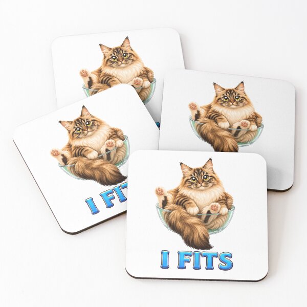 Item preview, I Fits, Fluffy Tabby Cat in a Glass Bowl designed and sold by RoPrincess.