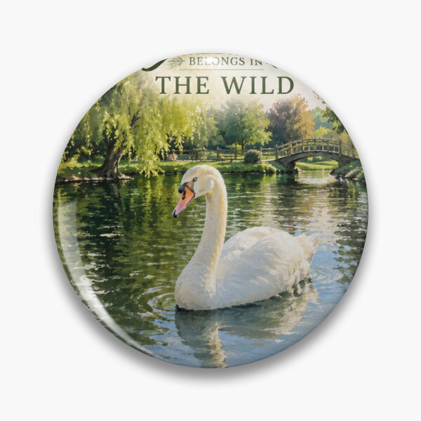Artikelvorschau, Grace gehört in die Wildnis | Kunst aus Schwanen-Feuchtgebieten | Schützt unsere Feuchtgebiete entworfen und verkauft von Whiskered Garden Studio.