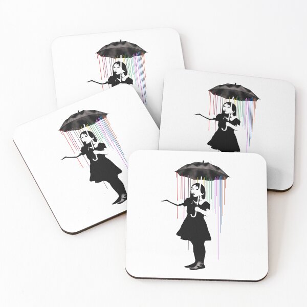 Item preview, Banksy Girl With Umbrella designed and sold by KeyOfArt2026.