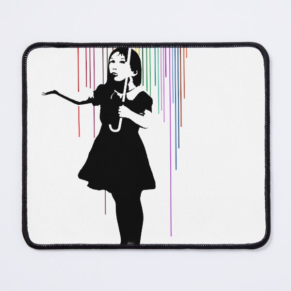 Item preview, Banksy Girl With Umbrella designed and sold by KeyOfArt2026.