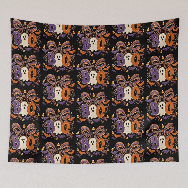 Item preview, Faux Brushstroke Halloween Bow Gosth Spooky Bat and Candy designed and sold by Adadita.