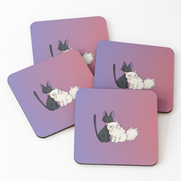 Item preview, Cute Black and White Cat Couple | Whimsical Cat Love Illustration designed and sold by StudioNunih.