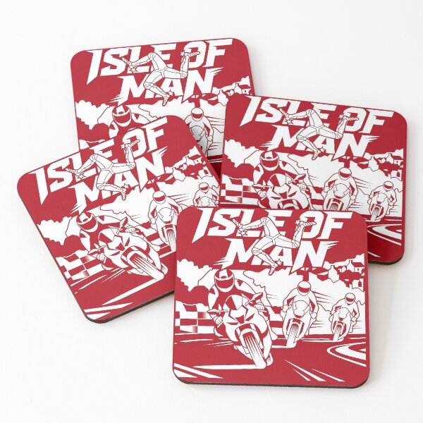 Item preview, Isle of Man TT Minimalist Red Superbike Racing Graphic designed and sold by KiwiRider.