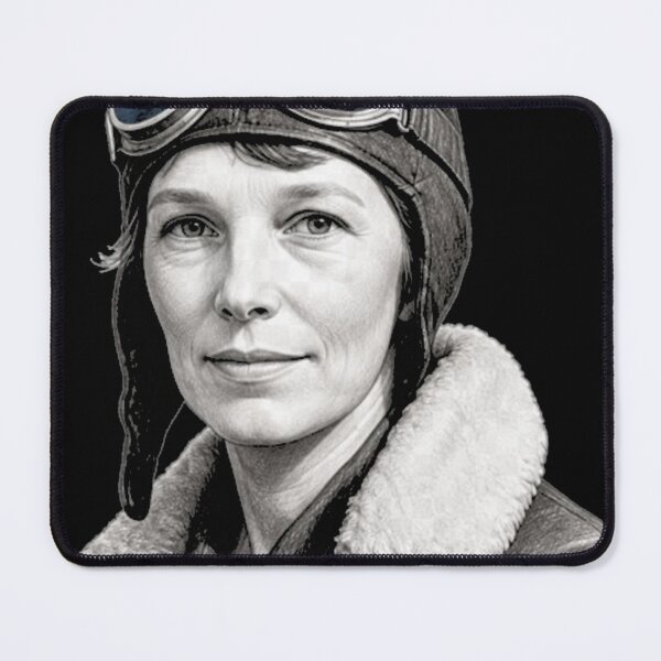 Item preview, Amelia Earhart Aviation Pioneer Reflection Portrai designed and sold by yoshaa-z.