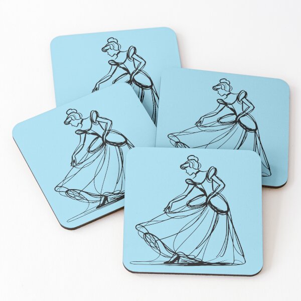 Item preview, Cinderella Princess at Midnight Line Art Sketch designed and sold by pixiedustpaint.