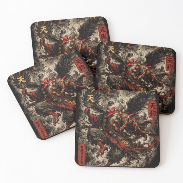 Item preview, TENGU - Karasu Tengu Heavy Metal Art designed and sold by YamatoCatStudio.