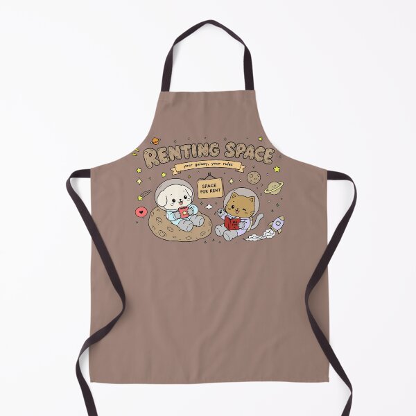 Item preview, Renting Space - Cute Astronaut Cat and Dog Space Pun designed and sold by snewen.