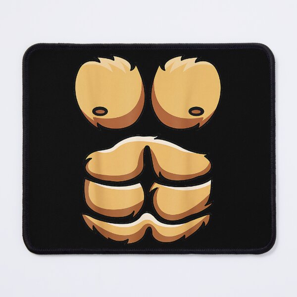 Item preview, Funny Fake Hairy Chest Instant Six Pack Abs Gag designed and sold by Hugosploosh.