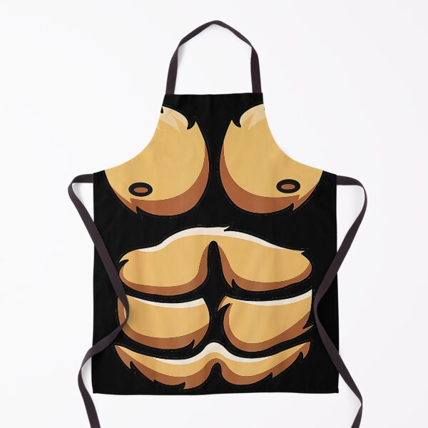 Item preview, Funny Fake Hairy Chest Instant Six Pack Abs Gag designed and sold by Hugosploosh.