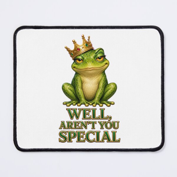 Item preview, Well Aren’t You Special Sarcastic Frog with Crown designed and sold by RoPrincess.