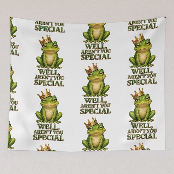 Item preview, Well Aren’t You Special Sarcastic Frog with Crown designed and sold by RoPrincess.