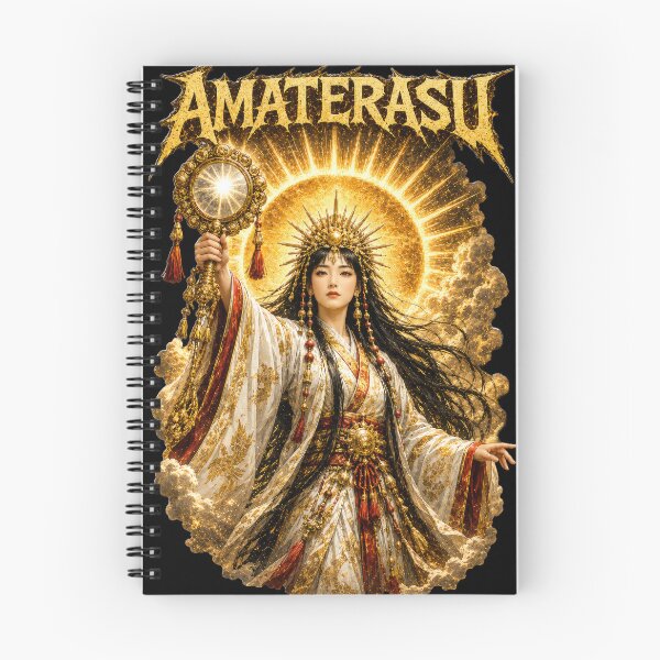 Item preview, AMATERASU - Japanese Myth Heavy Metal Art designed and sold by YamatoCatStudio.