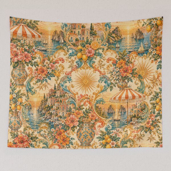 Item preview, Capri Sunset Travel Scarf designed and sold by BlessedBlackBeautiful.