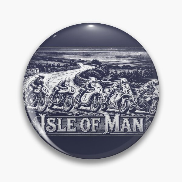 Item preview, Isle of Man TT Racing Vintage Motorcycle Art  designed and sold by KiwiRider.