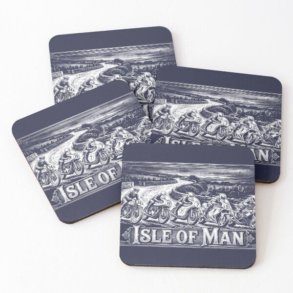 Item preview, Isle of Man TT Racing Vintage Motorcycle Art  designed and sold by KiwiRider.