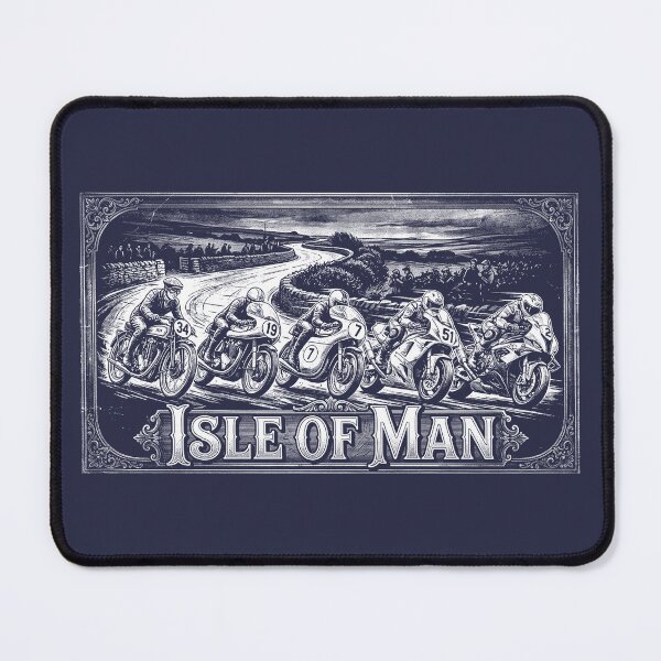 Item preview, Isle of Man TT Racing Vintage Motorcycle Art designed and sold by KiwiRider.