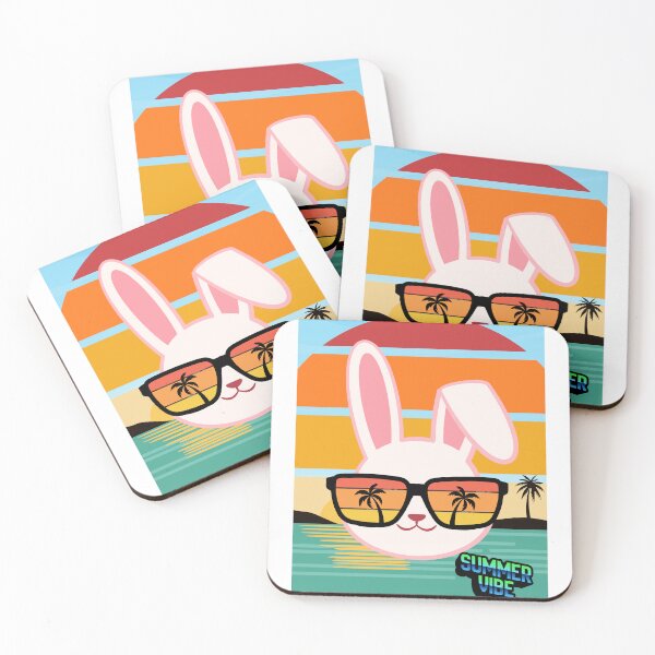 Item preview, Summer Vibe Cool Bunny Sunset designed and sold by Marcin Dabski.