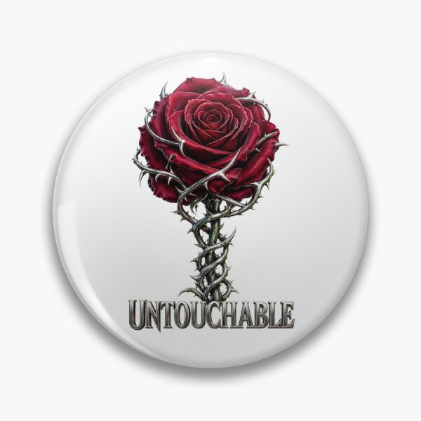 Item preview, Untouchable Gothic Red Rose Wrapped in Silver Thorns designed and sold by RoPrincess.