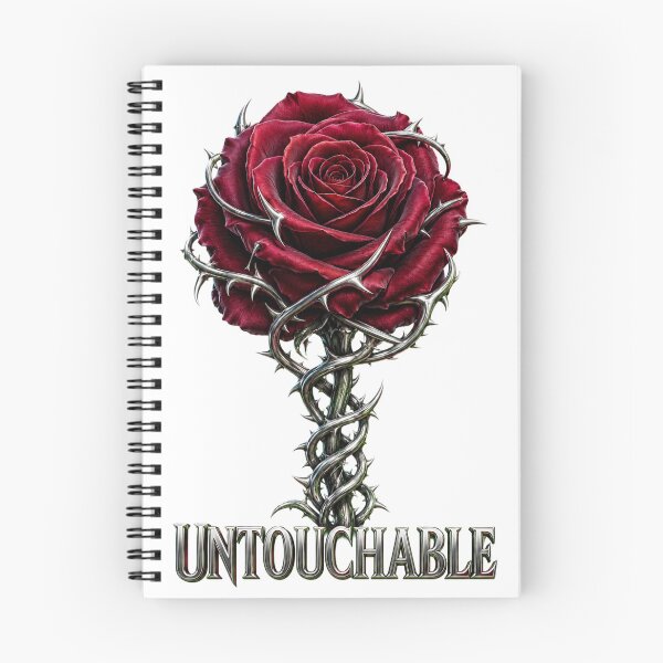 Item preview, Untouchable Gothic Red Rose Wrapped in Silver Thorns designed and sold by RoPrincess.