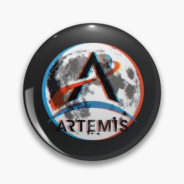 Item preview, Artemis Moon Mission Glitch Art Logo Aesthetic designed and sold by KiwiRider.