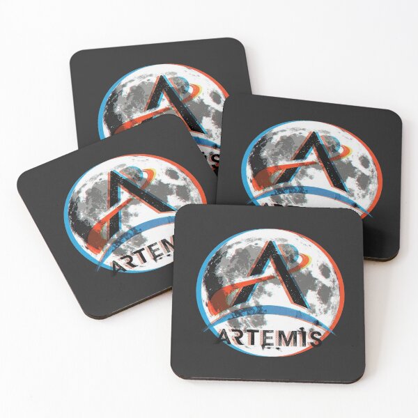 Item preview, Artemis Moon Mission Glitch Art Logo Aesthetic designed and sold by KiwiRider.