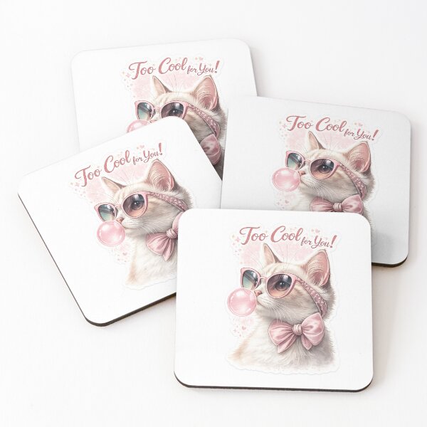 Item preview, Too Cool for You! Cute Cat Sticker PNG | Funny Kitten with Sunglasses Die-Cut Sticker designed and sold by Arts121.