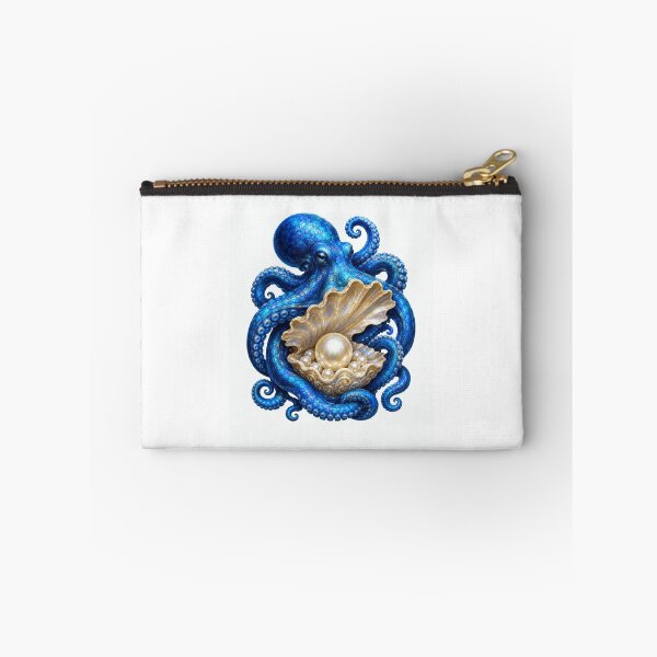 Item preview, Deep Dreams, Blue Octopus Guarding a Pearl Treasure designed and sold by RoPrincess.