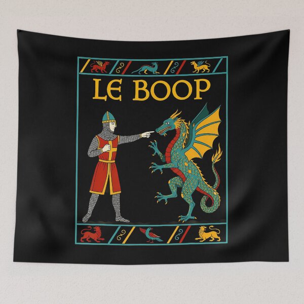 Item preview, Le Boop Medieval Knight Dragon Fantasy Humor designed and sold by Mdcazeem.