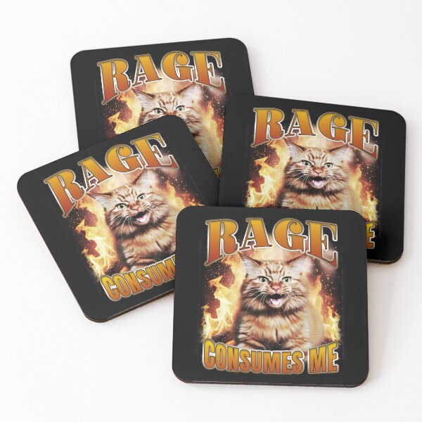 Item preview, Rage Consumes Me Cat Saying designed and sold by bngfx.