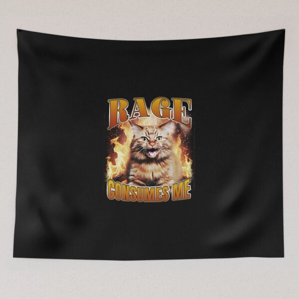Item preview, Rage Consumes Me Cat Saying designed and sold by bngfx.